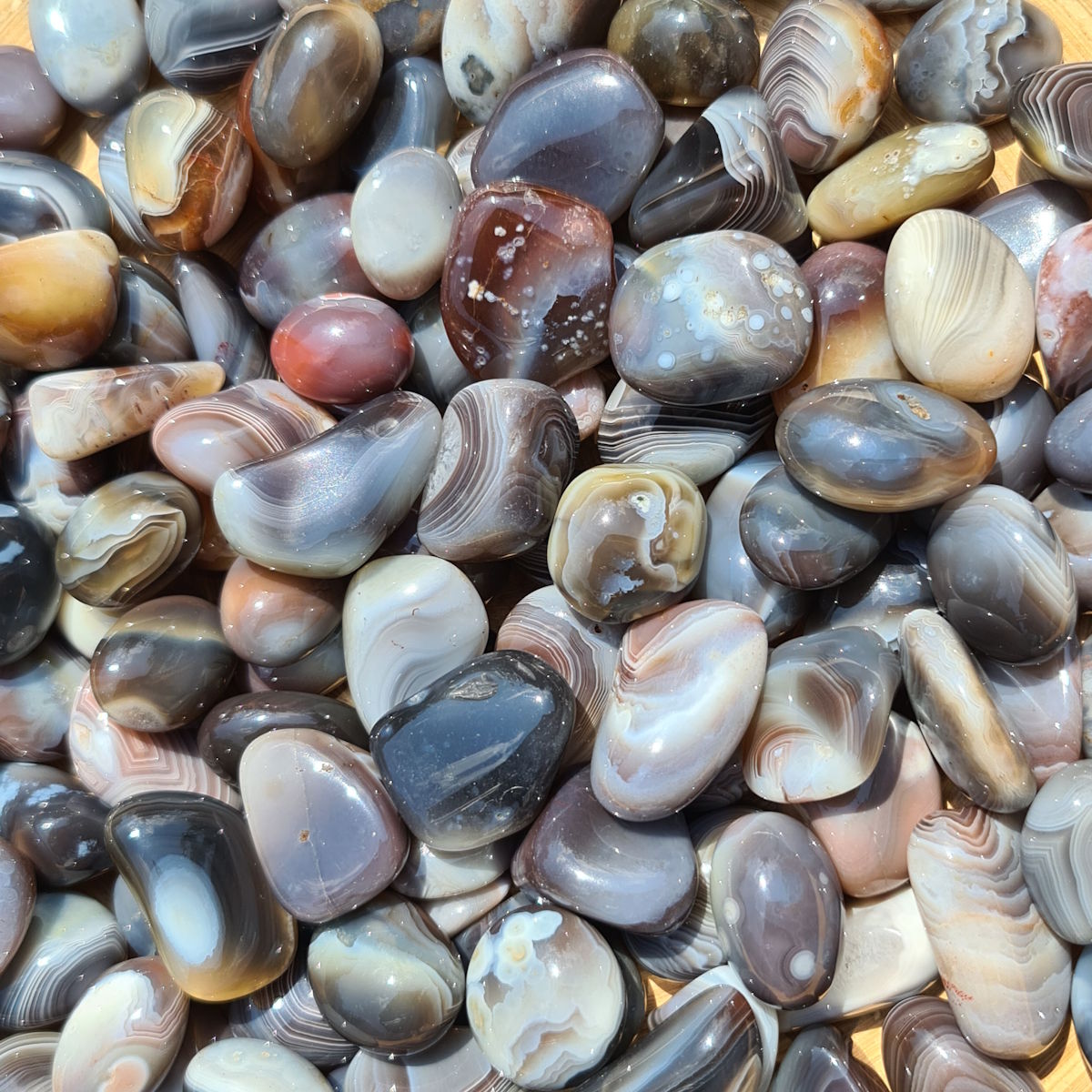 Agate Botswana - hand flatterer