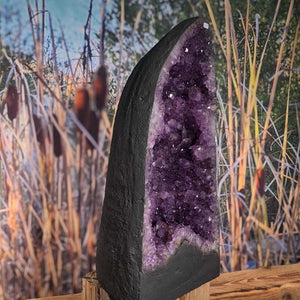 Amethystdruse, Amethyst Geode – Frieden und Harmonie, UNIKAT Nr. 355