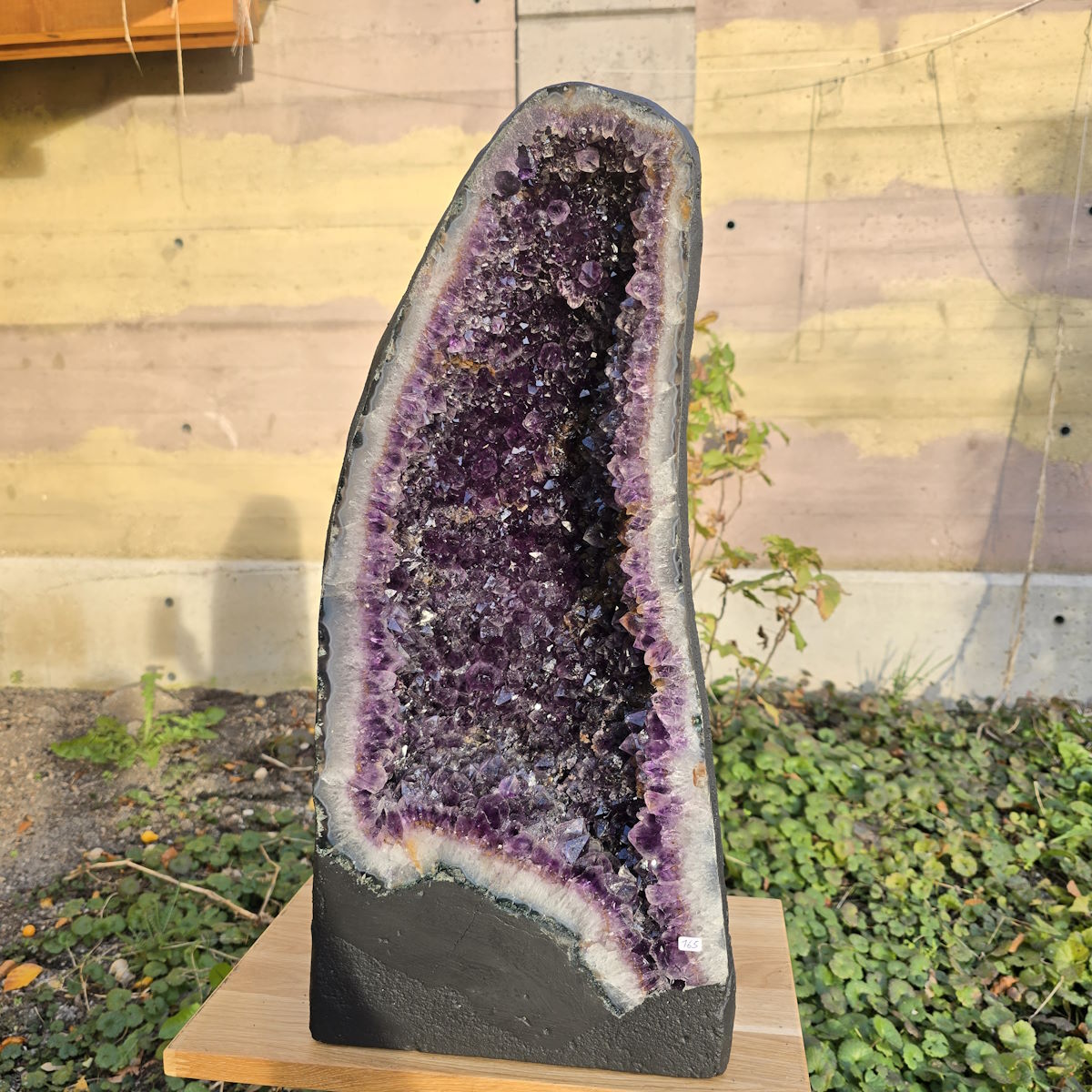 Amethyst Druse mit Rutil Einschlüssen 