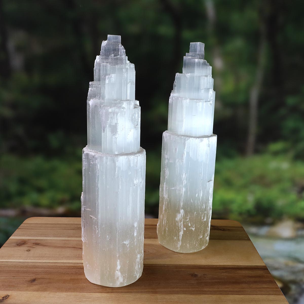 XL - Selenit Kristall Turm 30cm (Marienglas, Gips) - Ein Lichtbringer und Schutzstein